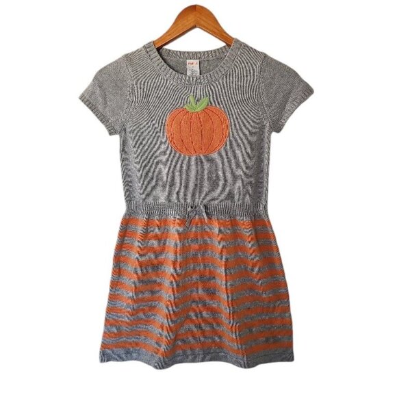 Gymboree Girls 10 "Happy Harvest" Pumpkin Sweater Dress NWT Fall Thanksgiving - Picture 2 of 12
